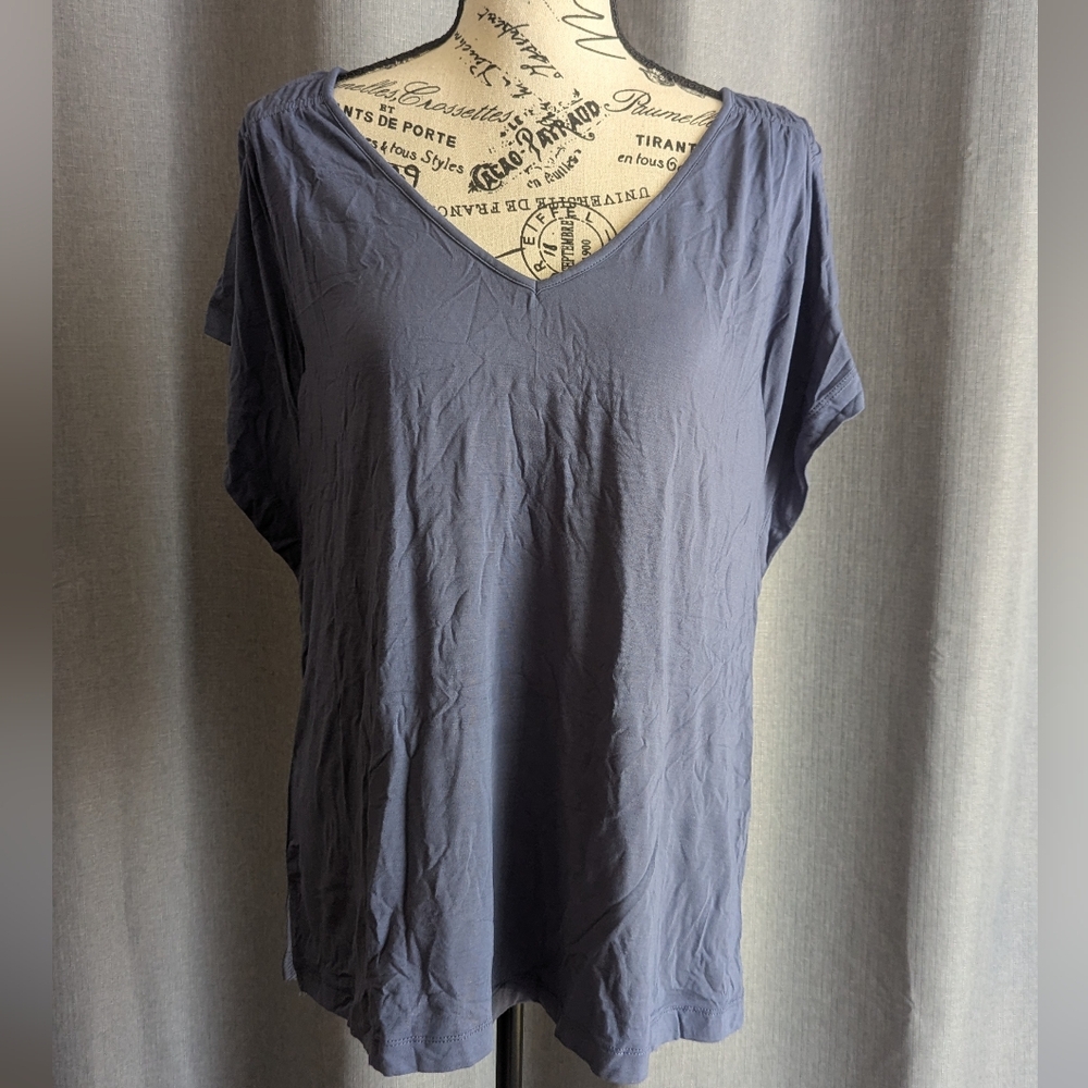 Soma Blue Gray Cuffed Sleeve Tunic